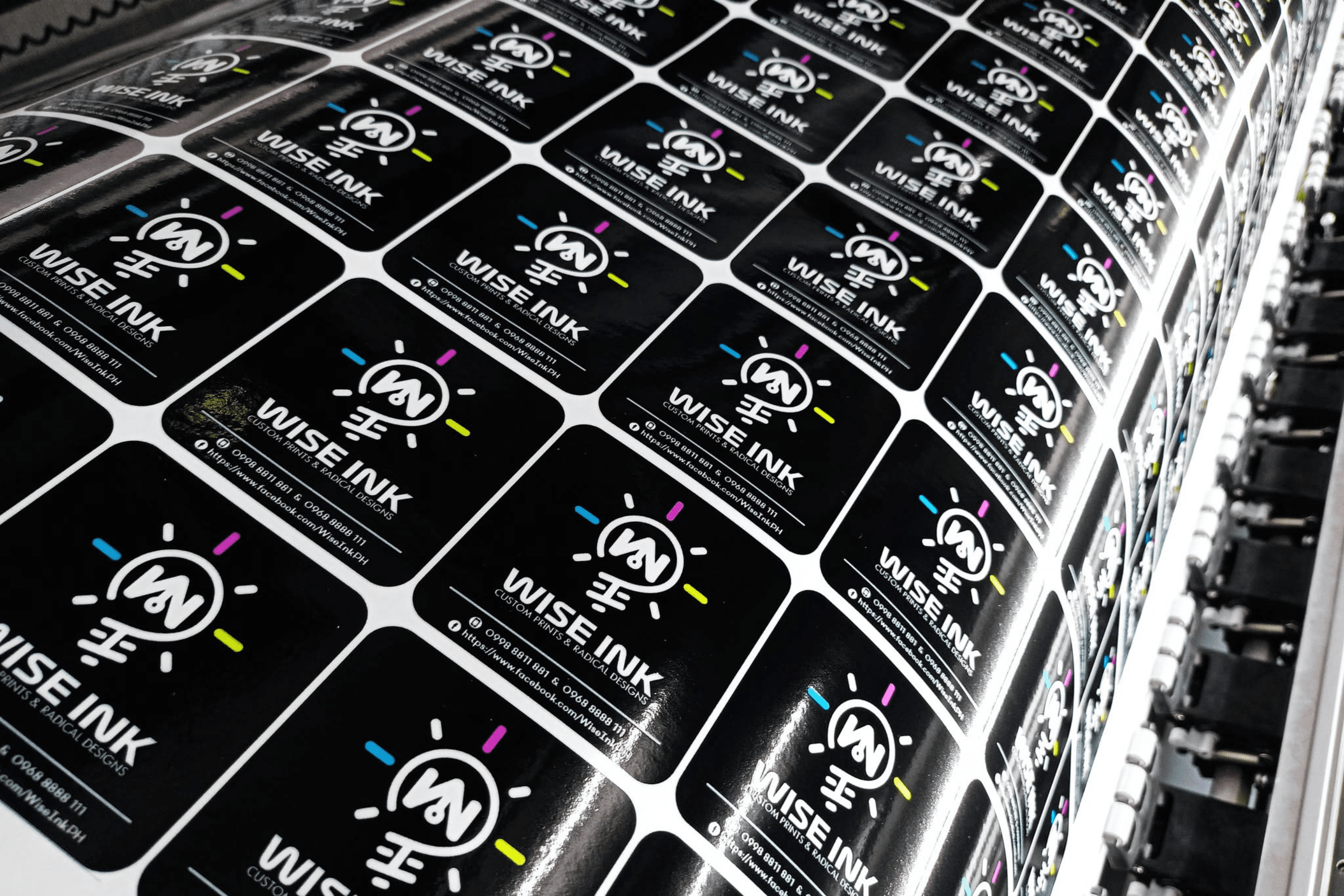 Wise Ink printing workshop with commercial equipment